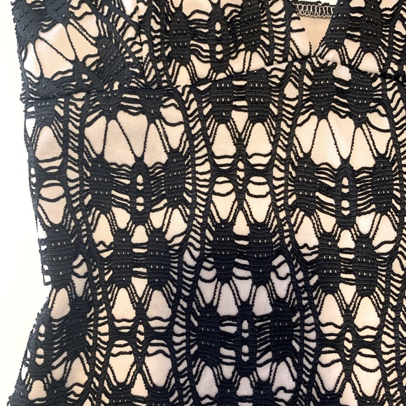 Fake sheer lace mini dress - Picture 4 of 6